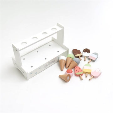 nunukids アイスクリームセット F.O.TOYBOX 【キッズ 子ども 子供 玩具 木のおもちゃ 木製玩具 ままごと】【送料無料 沖縄・一部地域を除く】